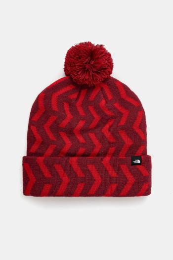 Detská čiapka The North Face SKI TUKE bordová farba biela, NF0A7WJ87OB1