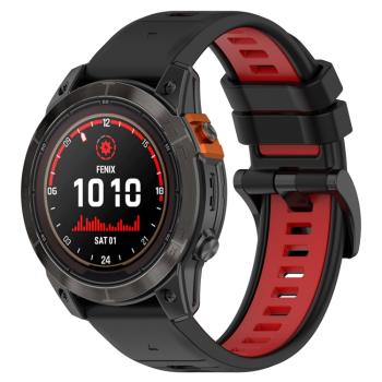 SPORTY Univerzálny remienok pre Garmin Fenix 7 Pro / 7 Pro Solar / 7 Pro Sapphire čierny-červený