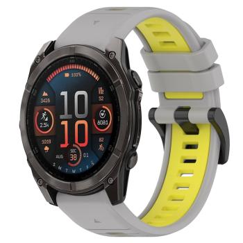 SPORTY Vymeniteľný silikónový remienok Garmin Fenix 8 47mm šedý