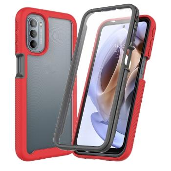 DUAL Obojstranný kryt s fóliou Motorola Moto G31 / G41 červený