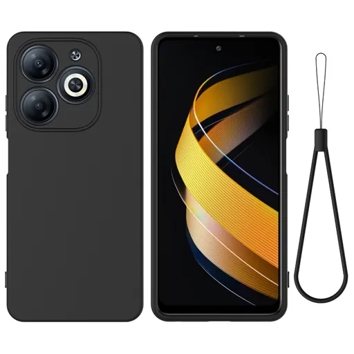 RUBBER Ochranný kryt pre Infinix Smart 8 čierny