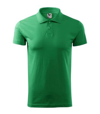MALFINI Hladká pánska polokošeľa Single J. - Stredne zelená | XL