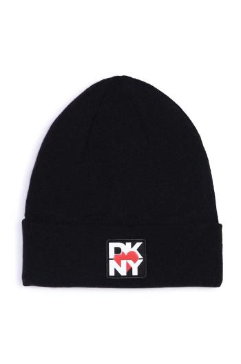 Detská čiapka Dkny čierna farba biela, D61012
