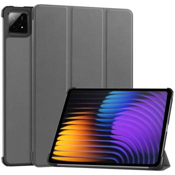 LEATHER Zaklápací kryt pre Xiaomi Pad 7 / Pad 7 Pro šedý
