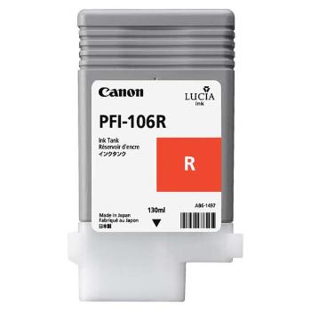 Canon originál ink PFI106R, red, 130ml, 6627B001, Canon iPF-6300, červená