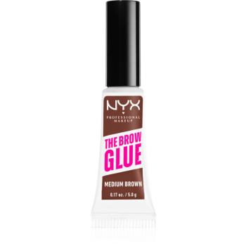 NYX Professional Makeup The Brow Glue szemöldökzselé árnyalat 03 Medium Brown 5 g