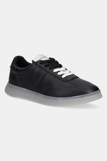 Kožené tenisky Emporio Armani pánske, čierna farba, X4X694 XF846 00002