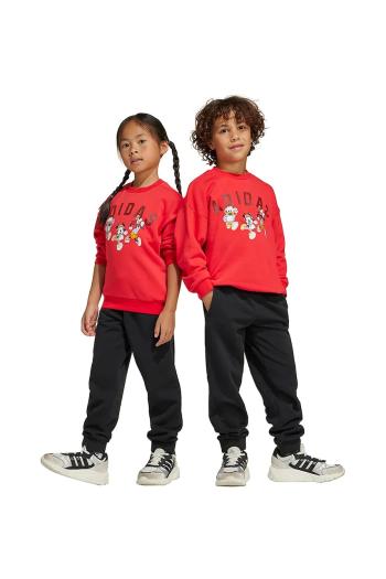 Detská tepláková súprava adidas x Disney červená farba, JN6101