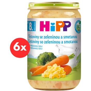 HiPP BIO Cestoviny so zeleninou a smotanou 6× 220 g (4062300434660)