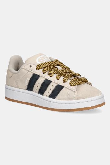 Detské semišové tenisky adidas Originals CAMPUS 00s béžová farba, JP7623