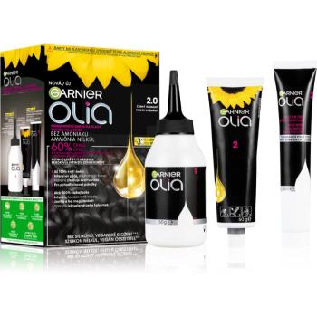 Garnier Olia Big Kit permanentná farba na vlasy odtieň 2.0 Black Diamond