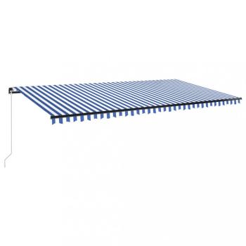 Ručne zaťahovacia markíza s LED svetlom 400x300 cm Dekorhome