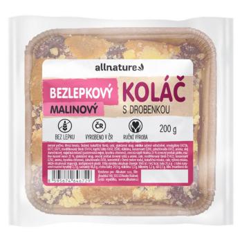 ALLNATURE Bezlepkový malinový koláč s posýpkou čerstvý 200 g