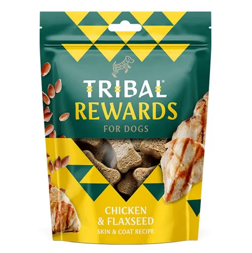 TRIBAL Rewards Chicken & Flaxseed maškrta pre psov 125 g