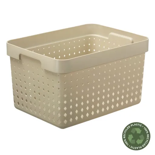 PLAST TEAM - Košík úložný 16l béžový Seoul