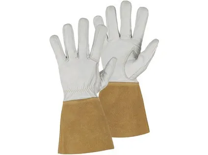 Rukavice CXS LORNE, zváracia, šedo - hnedá, veľ. 10