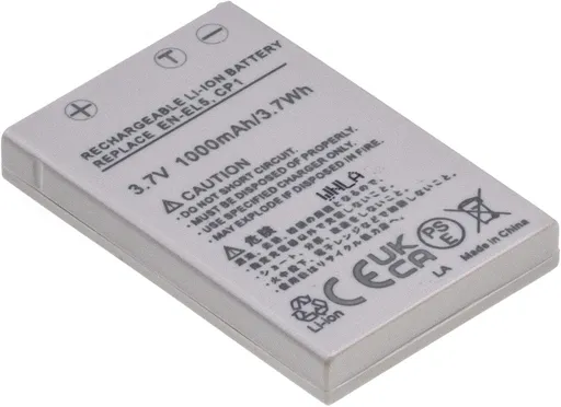 Batéria T6 Power Nikon EN-EL5, CP1, 1000mAh, 3,7Wh, sivá