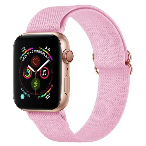NYLON Remienok pre Apple Watch Ultra 1 / 2 / 3 (49mm) / 9 / 8 / 7 (45mm) ružový