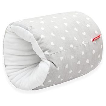 SCAMP Vankúš na dojčenie na ruku Little Heart White Grey (5999546241488)
