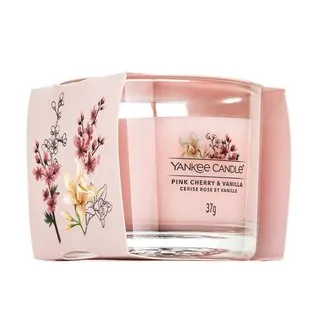 Yankee Candle Pink Cherry Vanilla votívna sviečka 37 g