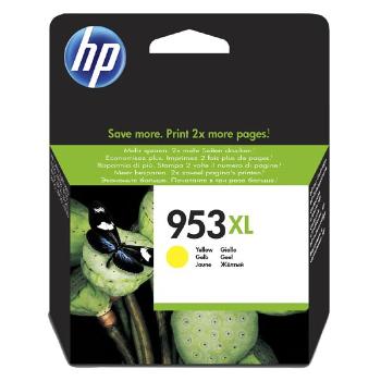 HP originál ink F6U18AE, HP 953XL, yellow, 1600str., 20ml, high capacity, HP OfficeJet Pro 8218,8710,8720,8730,8740, žltá