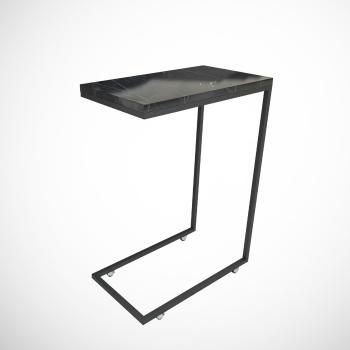Rozkladací stôl Callen Black Marble