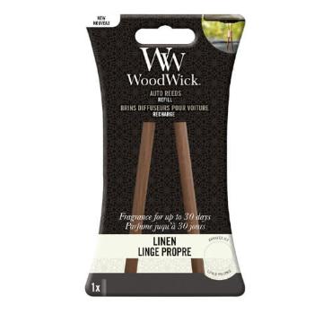 WoodWick Náhradné vonné tyčinky do auta Linen (Auto Reeds Refill)