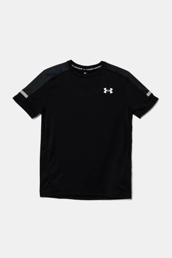 Detské tričko Under Armour Tech Utility SS čierna farba, s potlačou, 1390028