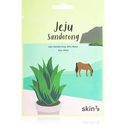 Skin79 Jeju Sandorong Jeju Aloe upokojujúca plátienková maska s hydratačným účinkom 33 ml