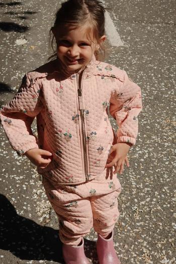 Detská bunda Konges Sløjd THERMO FRILL JACKET GRS ružová farba, KS102318