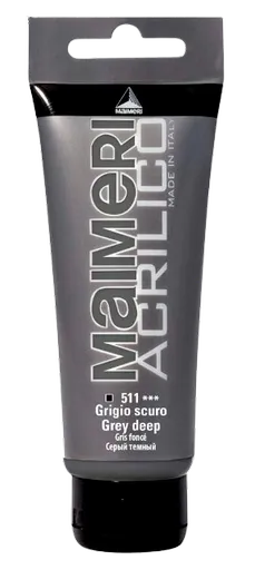 MAIMERI ACRILICO - Akrylové farby 511 - grey deep, 0,075 L