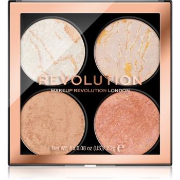 Makeup Revolution Cheek Kit paletka na tvár odtieň Take a Breather 4 x 2.2 g