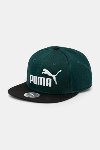 Šiltovka Puma zelená farba, s nášivkou, 25992