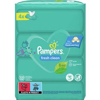 PAMPERS vlhčené obrúsky XXL Fresh Clean 4× 80 ks (8001841078052)