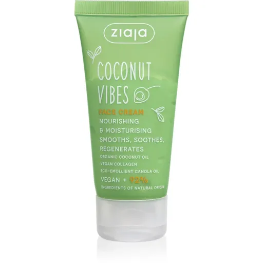 Ziaja Coconut Vibes nočný pleťový krém pre regeneráciu pleti 50 ml