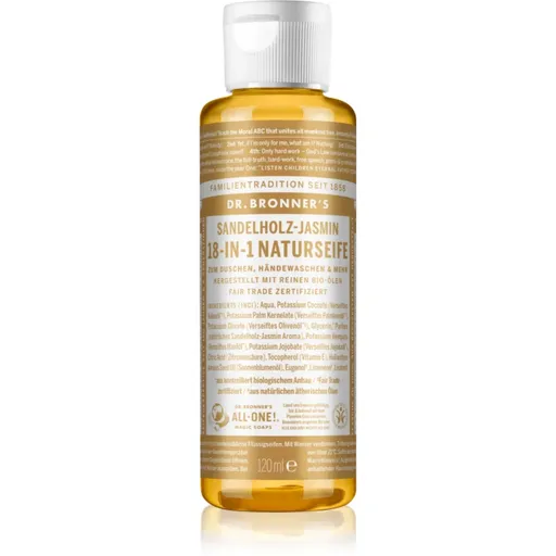 Dr. Bronner’s Sandalwood & Jasmine tekuté univerzálne mydlo 120 ml