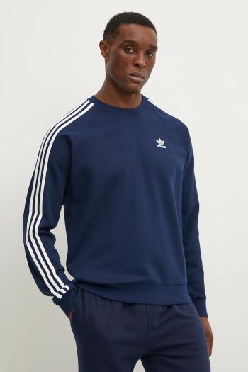 Mikina adidas Originals 3-Stripes pánska, tmavomodrá farba, s potlačou, IM4515