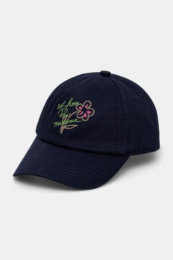 Šiltovka Drôle de Monsieur La Casquette Slogan Esquisse dievčenský, tmavomodrá farba, G-CP141-CO138-NY