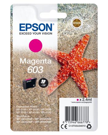 Epson 603 C13T03U34010 purpurová (magenta) originálna cartridge