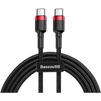 Baseus Cafule Series nabíjací/dátový kábel 2× USB-C PD2.0 60W Flash 2 m, červený-čierny (CATKLF-H91)