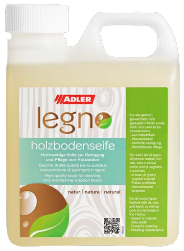 LEGNO HOLZBODENSEIFE - Prípravok pre olejované drevené podlahy a parkety 1 L