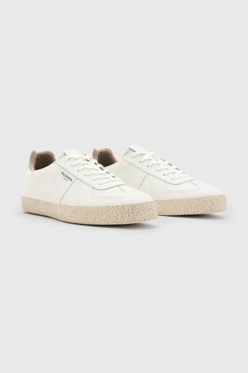 Kožené tenisky AllSaints Jaimee Leather Low Top pánske, biela farba, M001FB