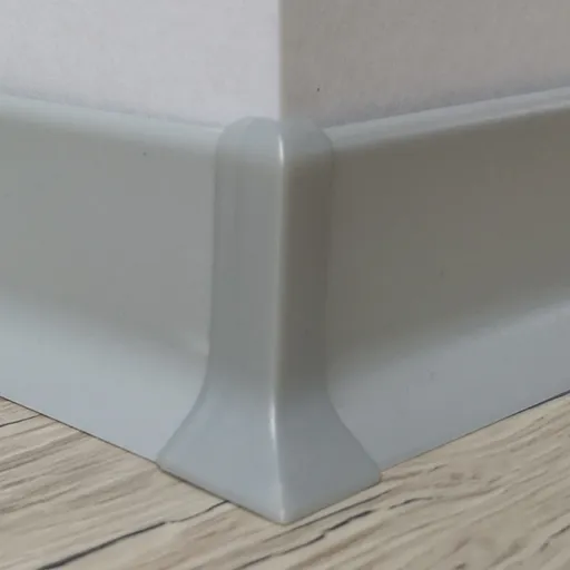 Roh k soklu Profil-EU striebrošedá, PVC, SKPVCVNER2ST