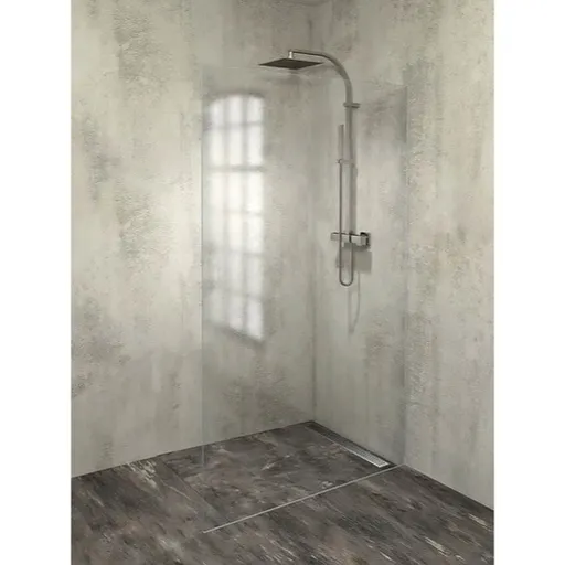 Polysan ARCHITEX LINE sada na uchytenie skla, podlaha-stena, max. š. 1200 mm, leštený hliník AL2112