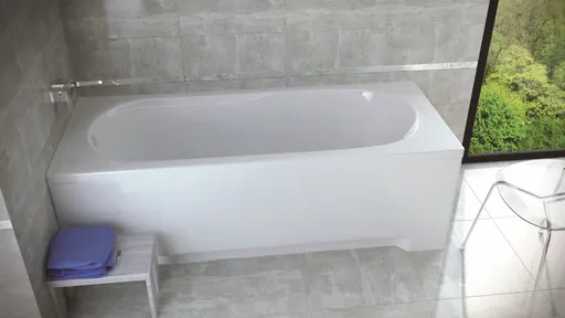 BESCO - Obdĺžniková vaňa Vindobona - Nožičky k vani - Bez nožičiek, Rozmer vane - 180 × 80 cm OLVVIN18