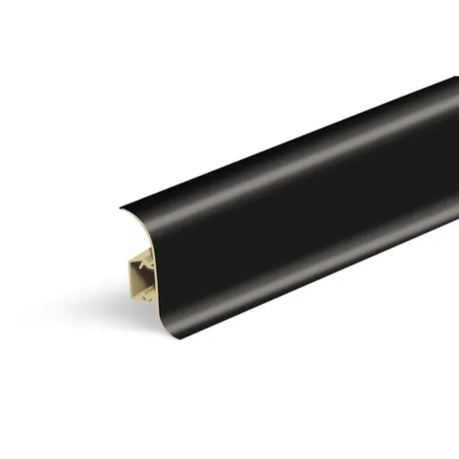 Lišta soklová Naturel čierna hladká , PVC dĺžka 250 cm, výška hrany 56 mm, NATNGF015