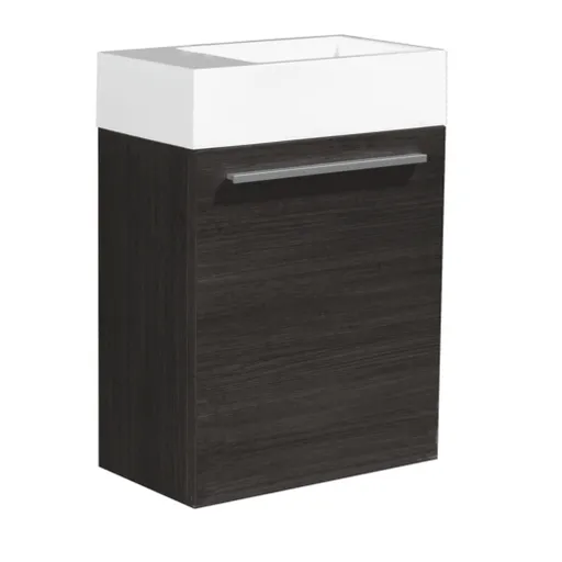 Kúpeľňová skrinka s umývadlom Naturel Verona 46x52x26 cm tmavé drevo VERONA46TD
