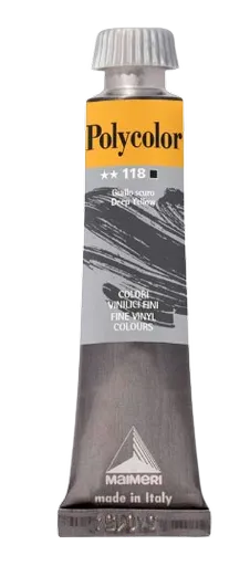 MAIMERI POLYCOLOR - Jemné vinylové farby 118 - deep yellow, 20 ml