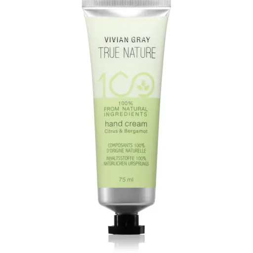 Vivian Gray True Nature Citrus & Bergamot hydratačný krém na ruky 75 ml