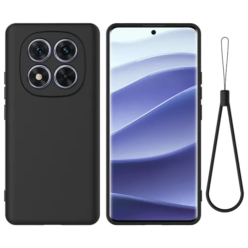 RUBBER Ochranný obal pre Xiaomi Redmi Note 14 Pro 5G / Poco X7 čierny